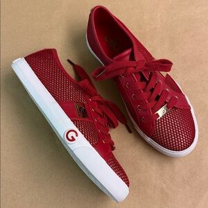 GBG Los Angeles Red Lace-Up Sneakers - Women’s Shoes US Size 8.5 M